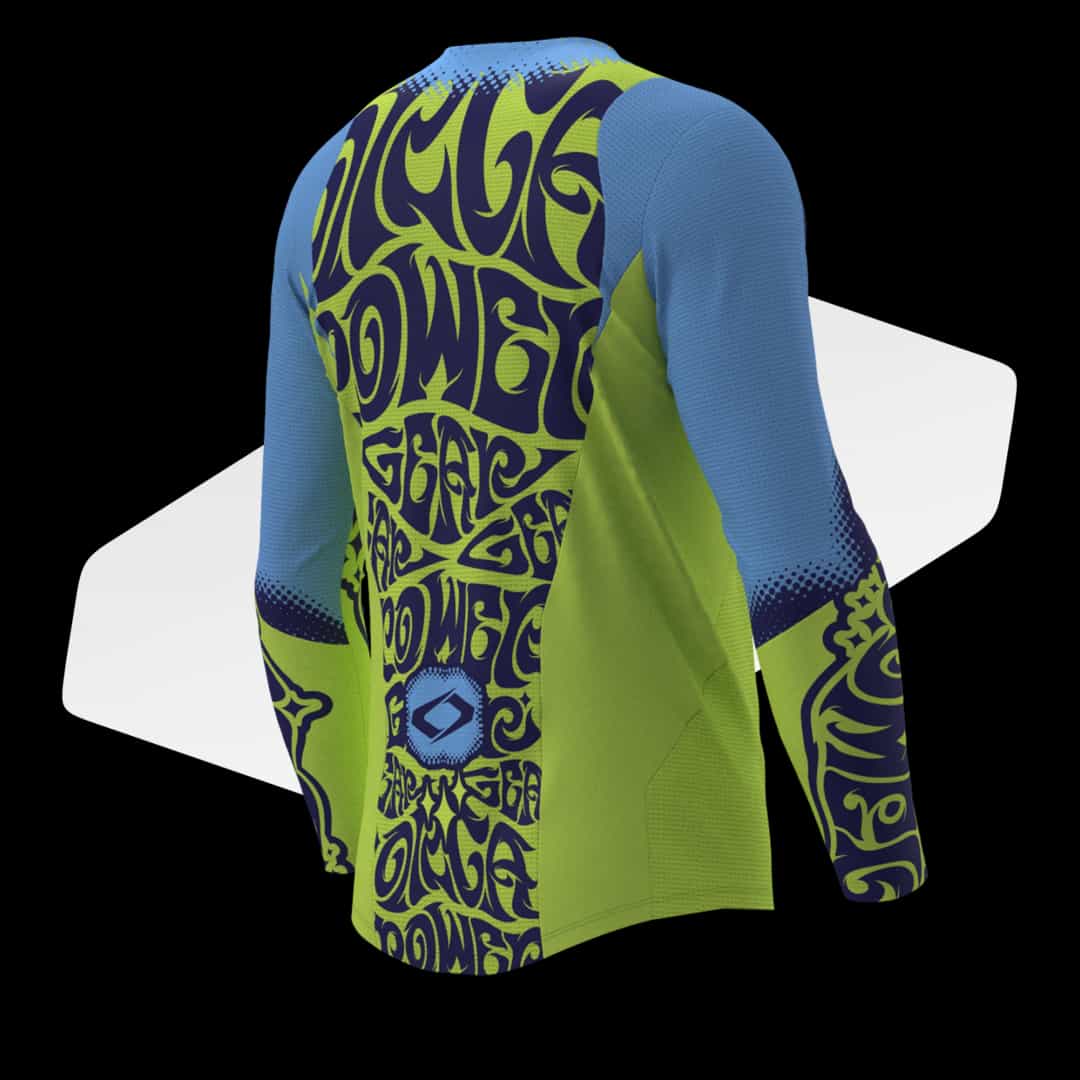 Ready Stock - Jersey Ultima 2025 Hippie 2.0 Blue - yellow Fluo