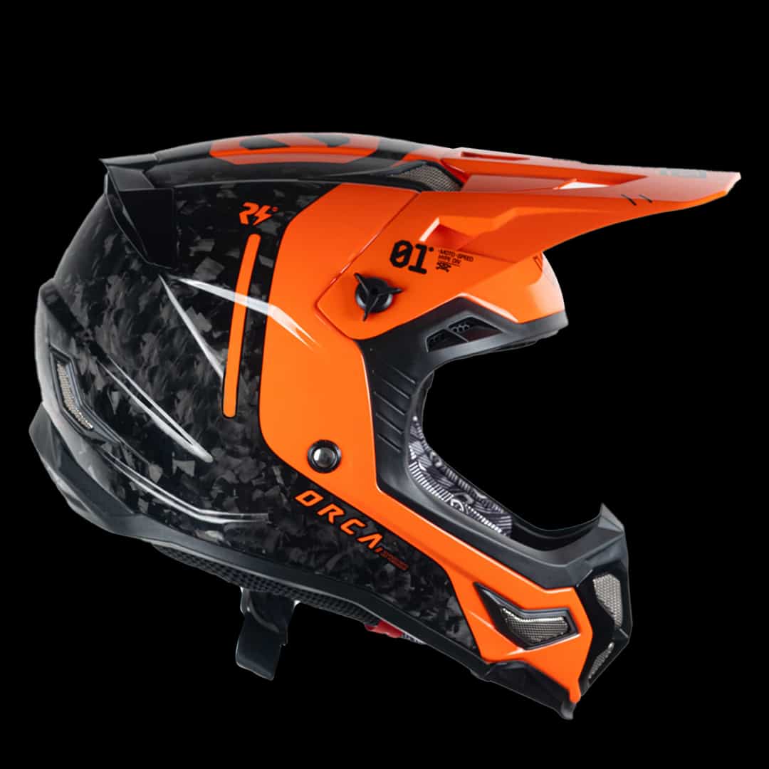 HELM HYPERION CARBON BLACK ORANGE
