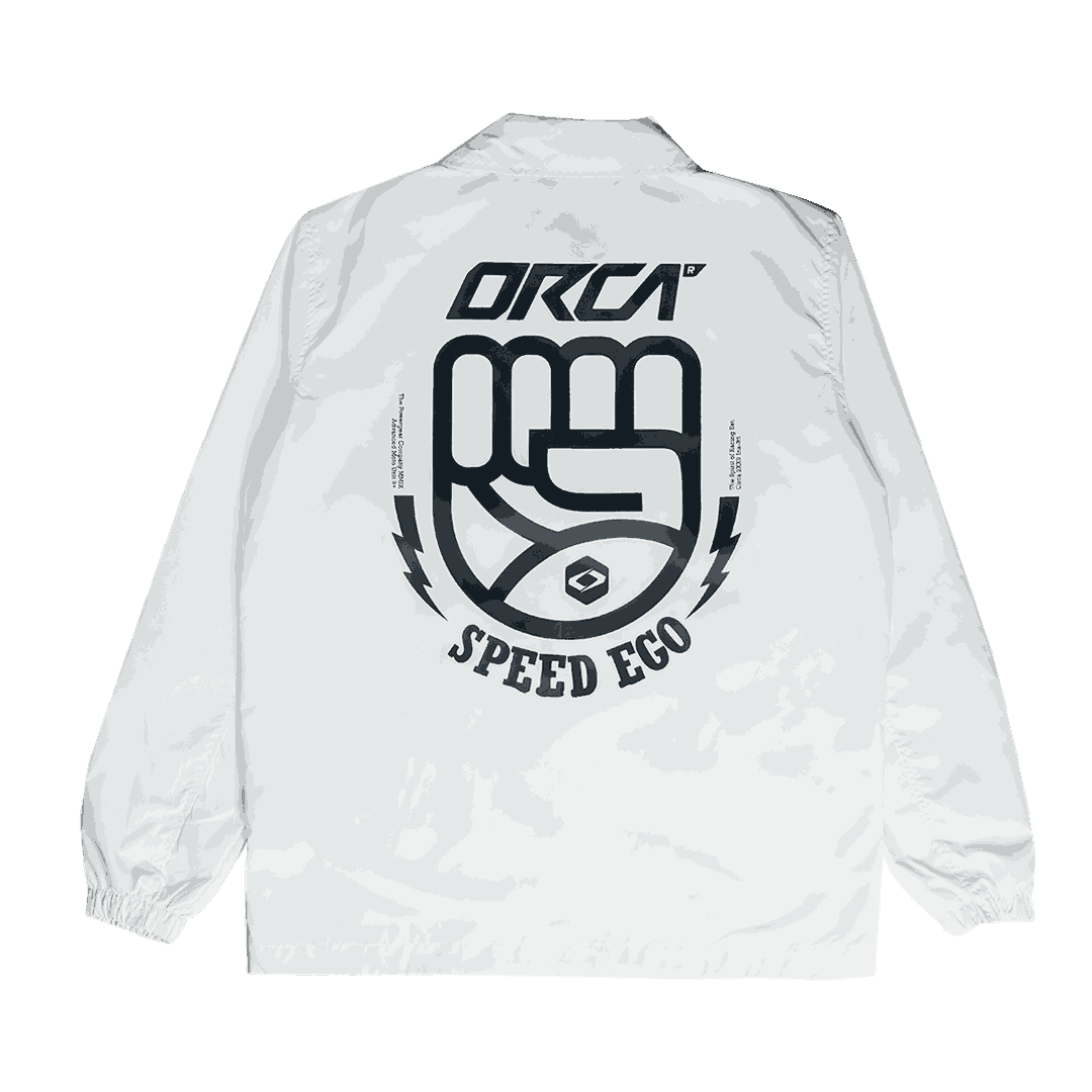 Spirirt Of Ego Coach Jacket White