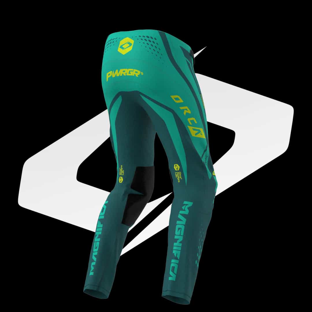 Ready Stock -  Pants MX Magnifica 2026 Jagatnata Turquoise-Yellow Fluo