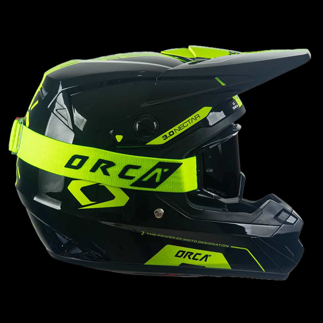 Bundling Helm Nectar 3.0 Black Fluo + Goggle Aeroview Yellow Fluo