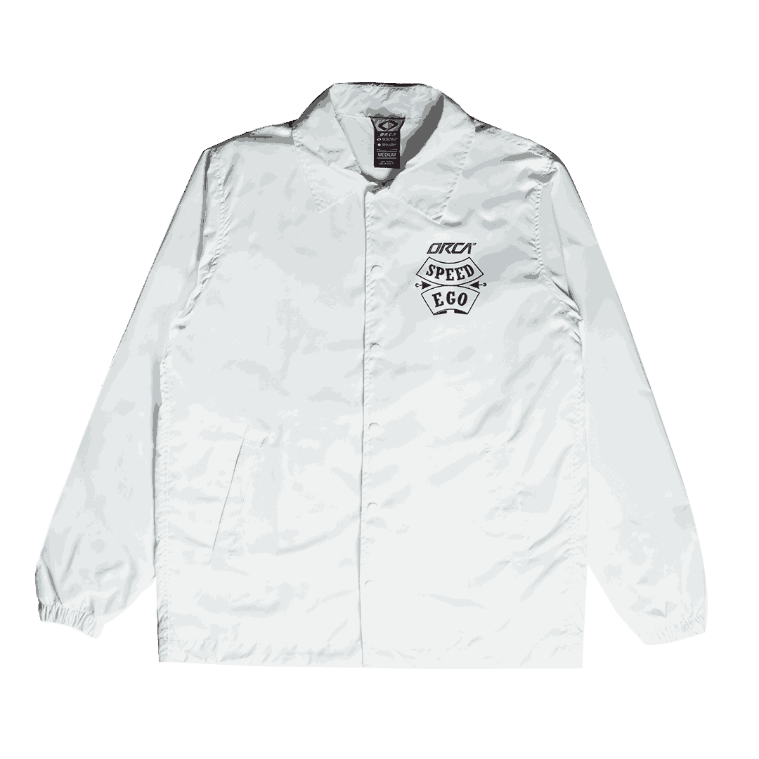 Spirirt Of Ego Coach Jacket White