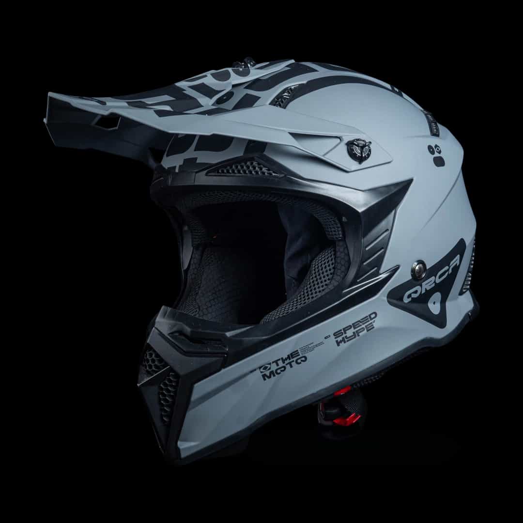 Orca Powergear - HELM THETA FULL FACE CROSS GREY BLACK MATTE