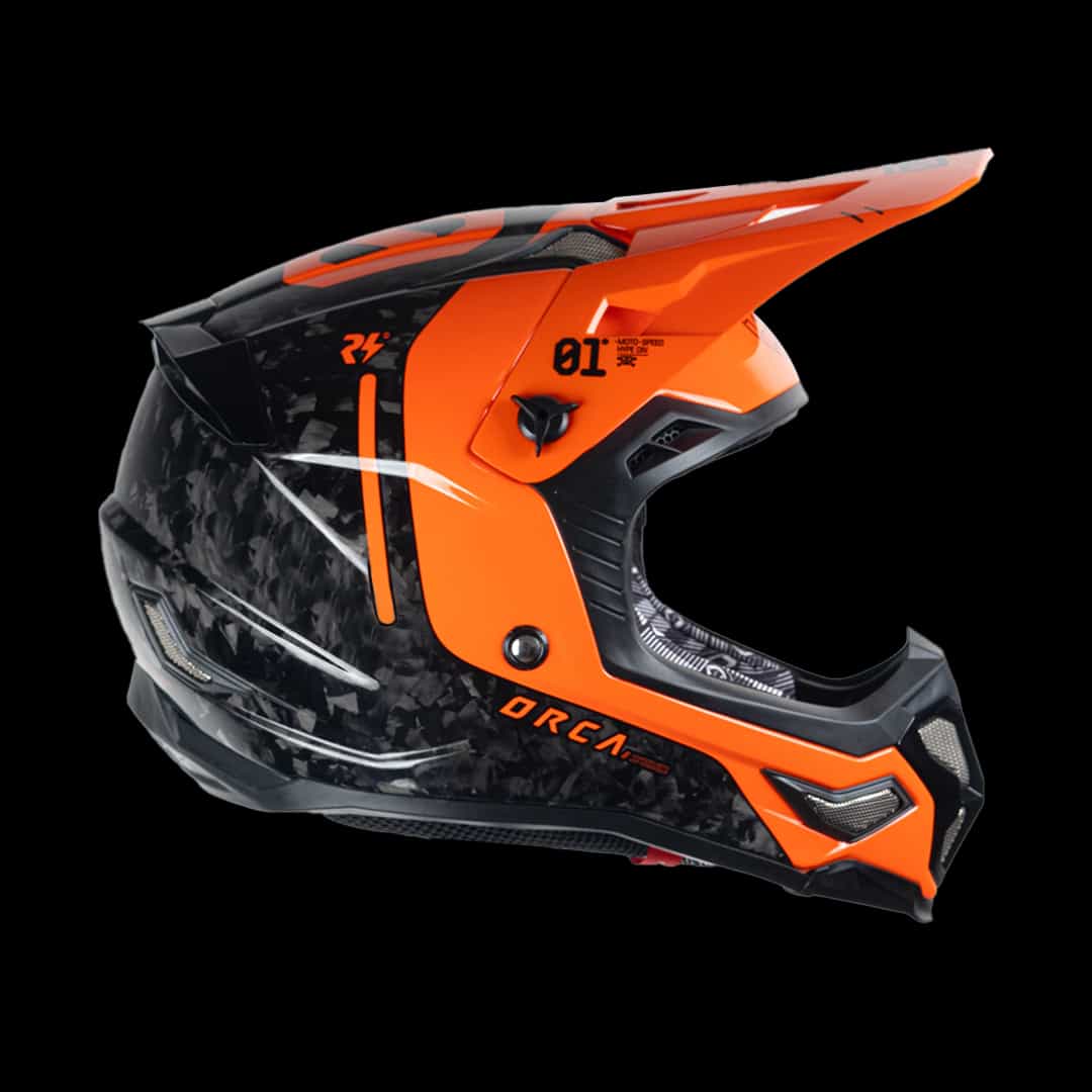 HELM HYPERION CARBON BLACK ORANGE