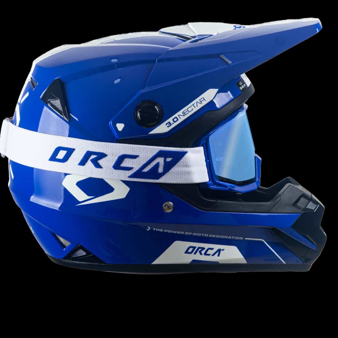 Bundling Helm Nectar 3.0 Blue White + Goggle Aeroview Blue White